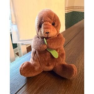 Ty Beanie Baby Seaweed the Otter Brown Sea Animal Plush 1995 Vintage Toy